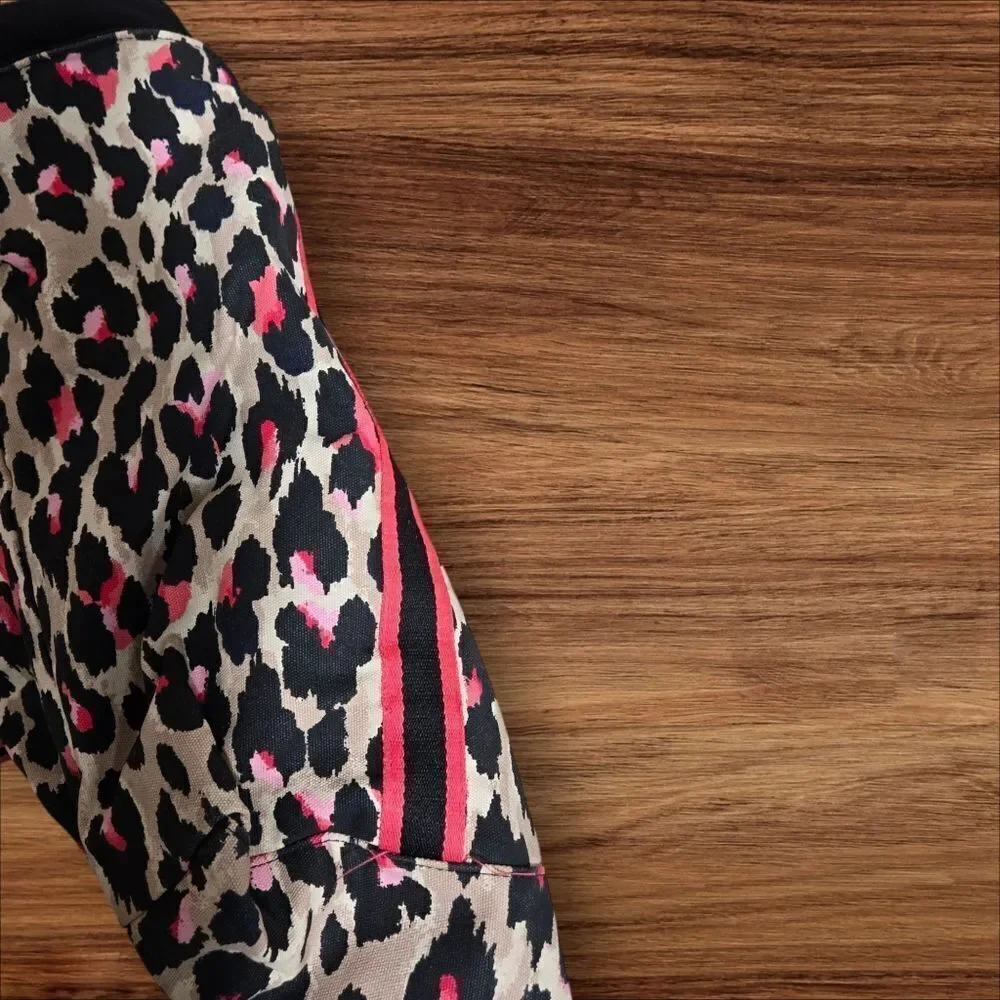 Victoria's Secret Leopard Print Overnight Gym Bag - Black and Pink